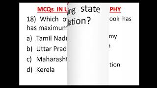 MCQ in Urban Geography [upl. by Noivert421]