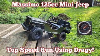 Mini Jeep 125cc  Top Speed Run [upl. by Adiesirb674]