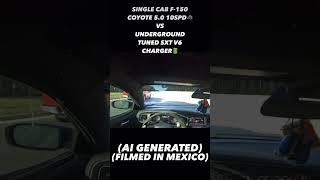 Single cab F150 coyote vs Underground tuned V6 charger🔥 youtubeshorts [upl. by Ingram]