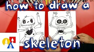 How To Draw A Skeleton [upl. by Eydnarb]