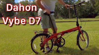 Dahon Vybe D7 Foldable Bike  Unboxing amp Review [upl. by Yenruogis]