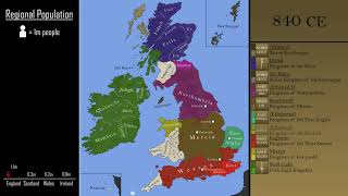 The History of the British Isles Every Year [upl. by Otreblon]