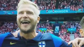 National Anthem of FinlandMaamme Euro 2020 Denmark vs Finland 12 06 2021 [upl. by Krystal]