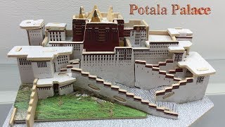 Robotime 3D Woodcraft Construction Kit DIY How to Assembly the Wooden Potala Palace [upl. by Frissell]