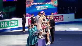 Ice Dance World Figure Skating Championships 2024 Medal Ceremony Montreal [upl. by Grearson]