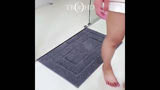 How to Care for Your Solid Color Retro Flocking bathroommat  Non Slip amp Water Absorbentnonslipmat [upl. by Ragde895]