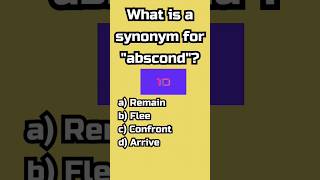 synonym for quotabscondquotshortsfeed englishquiz quizshort [upl. by Einaffets]