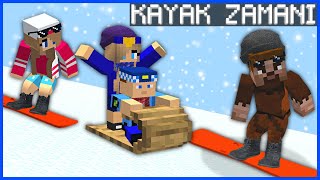 ŞEHİRDEKİ HERKES KAYAK MERKEZİNE GİTTİ ❄️🥶  Minecraft [upl. by Livvi]