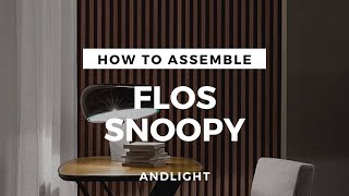 How to assemble the Snoopy Table Lamp from Flos [upl. by Chappie594]