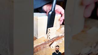 Increíble Formon de acero Damasco satisfying woodworking woodcut artesanias [upl. by Ardnosak]