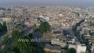 Ludhiana aerial overflight fly over a busy Punjab city [upl. by Akimik44]