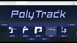 PolyTrack full game speedrun example in 401933 [upl. by Saenihp863]