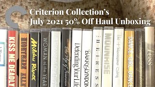 July 2021 50 Off Sale  CRITERION COLLECTION Unboxing [upl. by Aneerol]