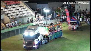 Opening of Carnival 2024 Stadium Displays Roseau Dominica  AERIAL DOMINICA [upl. by Coco335]