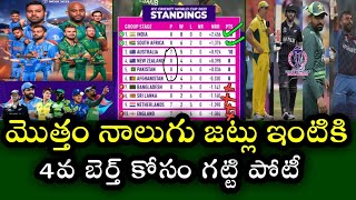 Points Table For ODI World Cup Semi Final  సెమీస్ కు వెళ్లే ఆ నాలుగు జట్లు [upl. by Nolur]