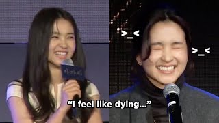 Kim Taeri being nervous for 6 minutes straight ENG SUB [upl. by Enomor]