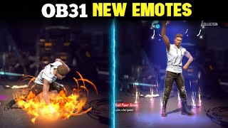 NEW EMOTES  NEW OB31 UPDATE  GARENA FREE FIRE [upl. by Metabel]