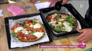 Rippel Feri egészséges és finom receptje Bio karfiolos pizza  tv2hufem3cafe [upl. by Sheffie980]