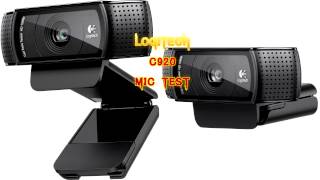 Logitech HD Pro Webcam c920 Mic Test [upl. by Granlund]