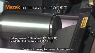 Mazak Integrex i100ST  5axis CNC Machine  Drehfräszentrum [upl. by Alban957]