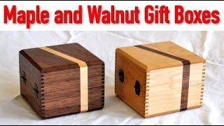 Maple and Walnut Jewelry Box [upl. by Haelahk]