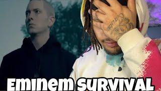 THE GOAT OF MCs  Eminem Survival REACTION [upl. by Esahc]