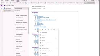 OneNote  Inhaltsverzeichnis erstellen [upl. by Eiramik]