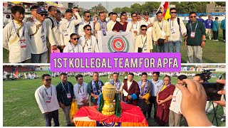 APFA 40 Opening ceremony kollegal 1st APFA team  kollegal dhondenling sports club  GangjongFC [upl. by Salohci473]