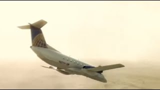 Continental Express Flight 2574  Crash Animation [upl. by Lyred289]