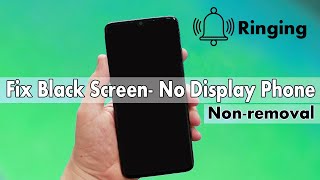 How To Fix Black Screen Problem on Android Phone NonRemovable Battery Fix Black screen No Display [upl. by Holloway821]