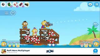 RAFT WARS MULTIPLAYER  POKI ACTION GAMES [upl. by Heman928]