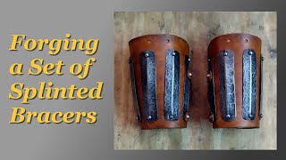 Forging Armour Aged Splinted Bracers [upl. by Ltihcox]