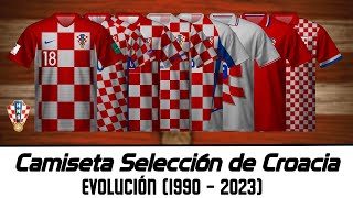 Selección de CROACIA  Evolución de su camiseta 1990  2023 [upl. by Flanders]