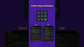 Discover the Shocking Truth About 9 Dots Menu Animations programming animation coding web [upl. by Turrell]