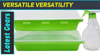 Home Microgreen Soilless Hydroponics Seed Sprouter Grow Tray Review Setup Guide [upl. by Nanreit]