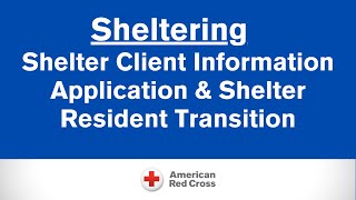 PAC DIV Sheltering Series  Shelter Client Information Application amp Shelter Resident Transition [upl. by Egas898]