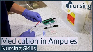 Medications in Ampules Nursing Skills [upl. by Eenttirb115]