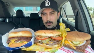 InInOut vs Whataburger vs Culver’s vs Freddy’s The Burger Showdown pt2 burger foodlover [upl. by Acired783]