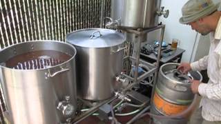 Home brewing tutorial Using a plate style heat exchanger [upl. by Gussi]