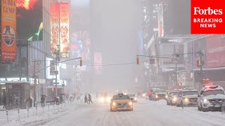 Here Comes The Storm That Could Finally End New Yorks Record Snow Drought [upl. by Cyrillus]