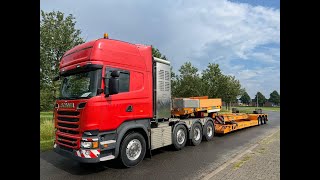 Goldhofer STZ VKL 3 3480 A extendable low loader with elongation beams [upl. by Sitto851]