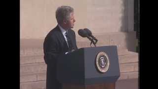 Pres Clintons Speech at 50th Anniv of DDay at US Natl Cemetery 1994 [upl. by Nnywg]