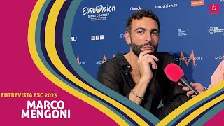 ENTREVISTA  MARCO MENGONI Su segunda vez en Eurovisión y consejos para BENIDORM FEST [upl. by Anikehs]