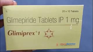 Glimiprex 1 Tablet  Glimepiride Tablets IP 1mg  Glimiprex 1mg Tablet Uses Side effects Benefits [upl. by Ellevehs197]