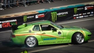 Porsche 968 GT2 with V8 ENGINE LS2 60 GymkhanaDrifting [upl. by Antonietta817]