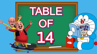 Table of 14  Learn Multiplication table of 14  14 ka table  14 ka Pahada  14 table in English [upl. by Aek]