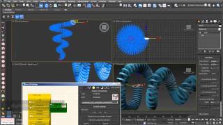 Sectioning 03 parametric array following a path with para 3D in 3ds max [upl. by Atihana362]