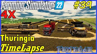 FS22 Timelapse Thuringia 4x 39 Double Speed Harvest [upl. by Annaej602]