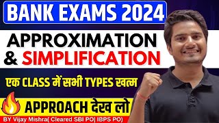 🔥Approximation amp Simplification01  All New Types Asked in 202223 RRB PO 2024 Quant Vijay Mishra [upl. by Ddarb]