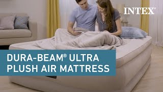 Intex® 18in DuraBeam® Plus Ultra Plush Air Mattress [upl. by Jarek]